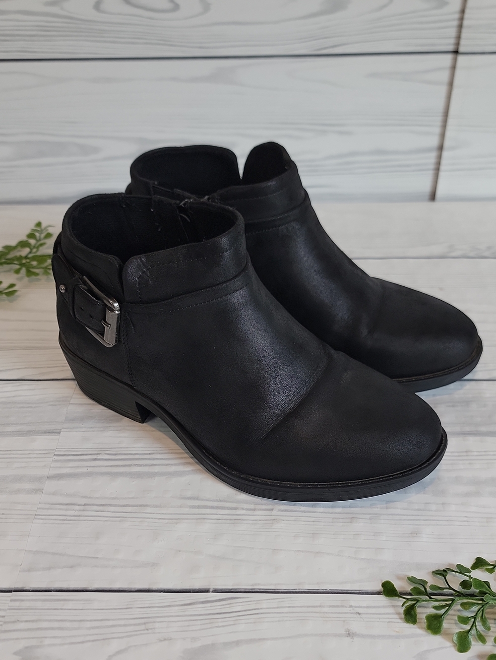 Torrid Ankle Booties with Side Buckle - Black Womens Size 8.5